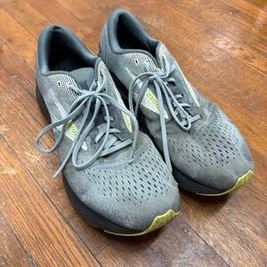 Brooks Ghost 16 Mens Running Shoes Grey Yellow 1104182E040 Wide 2E Size 15‎